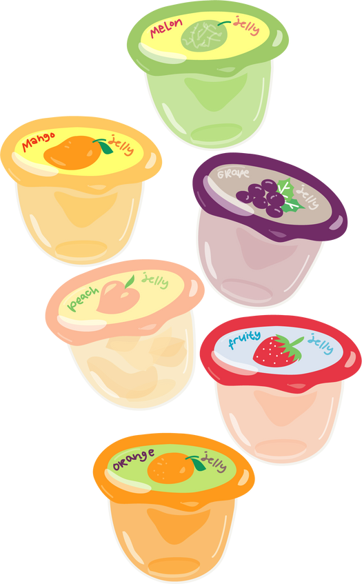 Assorted Jelly Cup Drawing